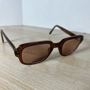 Vintage Romco 4 1/2 - 5 3/4 RO 50-24 Eyeglasses Full Rim Frames Brown PARTS ONLY